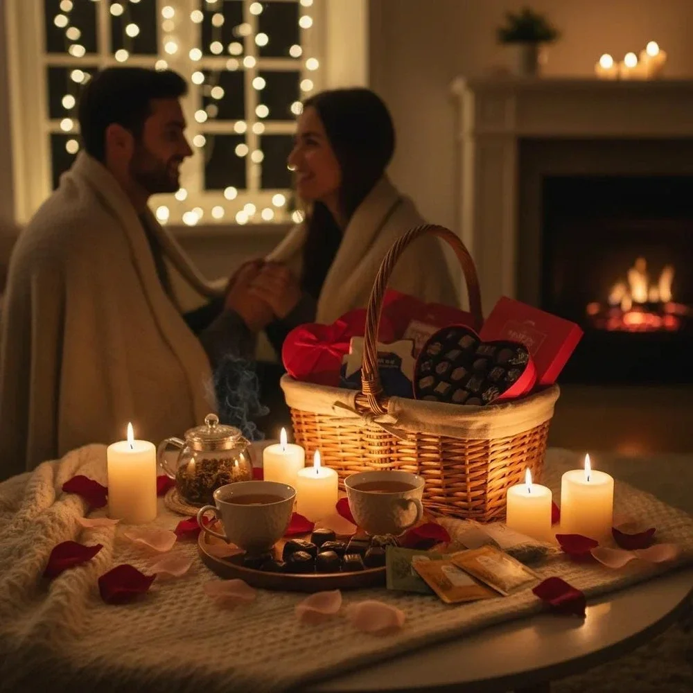 Date Night Gift Basket -‎ Romantic Evening In for Two